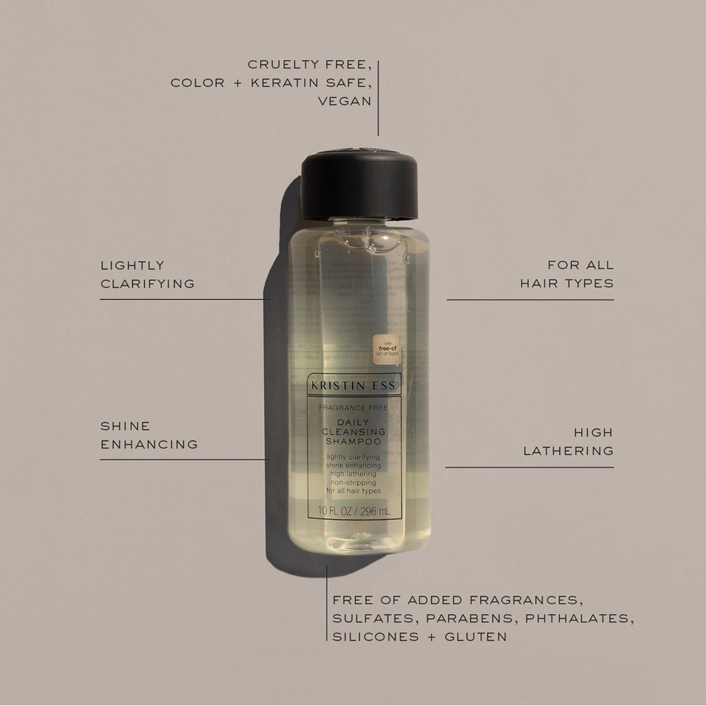 Kristin Ess Fragrance Free Daily Cleansing Shampoo - Clear - Picture 2 of 4